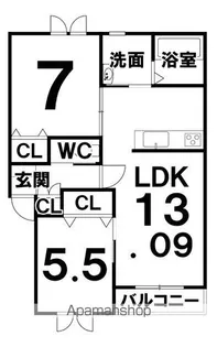 M-CUBEⅠ【2階】の間取り